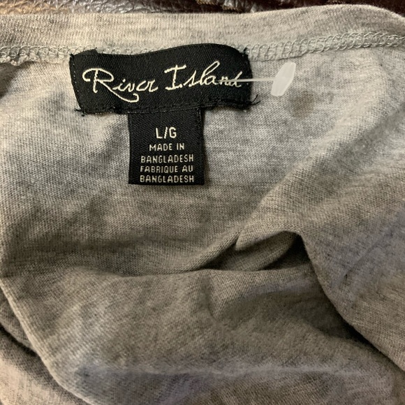 River Island 100% Cotton Kitty Cropped T Shirt Top - Picture 2 of 5